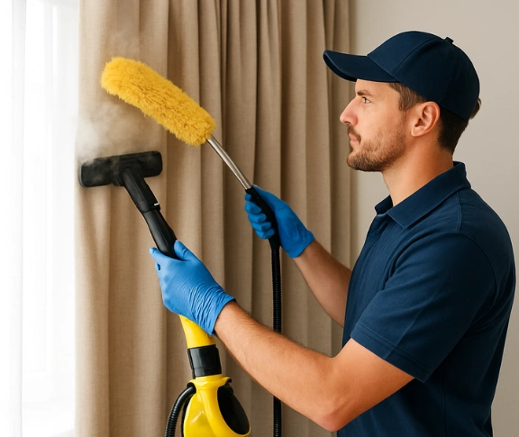 Trusted residential curtain cleaning technician Matty Curtain Cleaning harris-park-nsw QLD